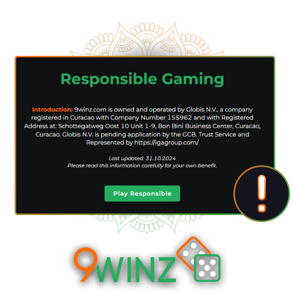 Playing it safe at 9Winz.