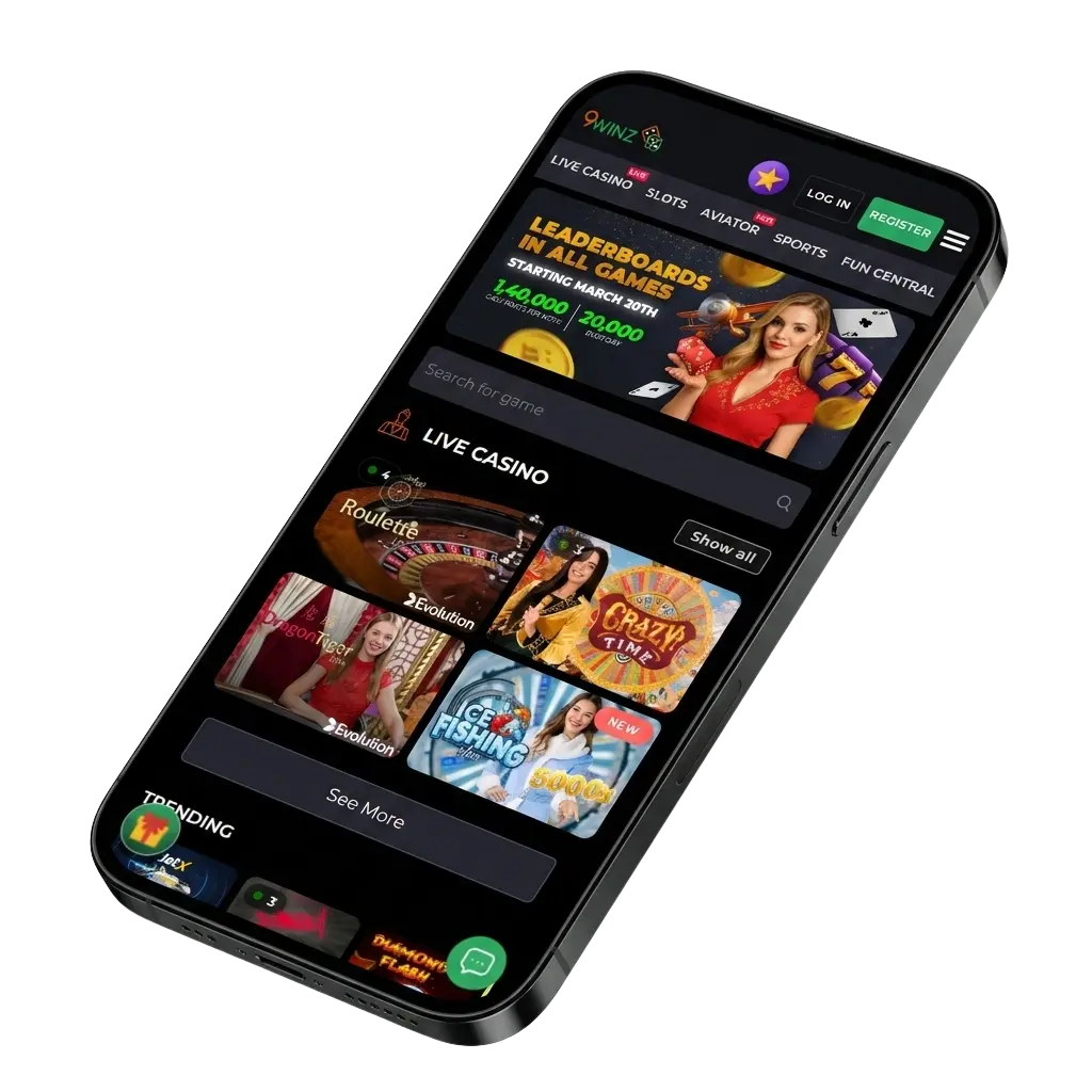 9winz app download for Android and iOS with 450% welcome bonus up to INR 1,50,000 on first deposit